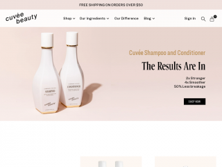 cuveebeauty.com screenshot