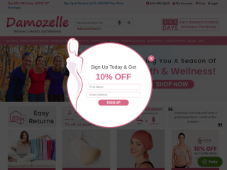 damozelle.com screenshot