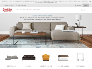 daniafurniture.com screenshot