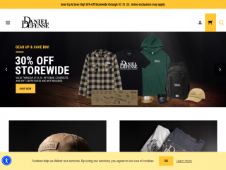 danieldefensestore.com screenshot