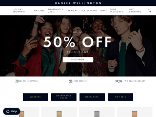 danielwellington.com screenshot