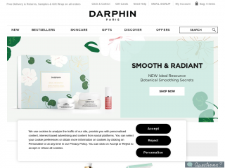 darphin.co.uk screenshot
