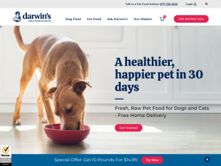 darwinspet.com screenshot