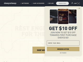 deepsleepoverland.com screenshot