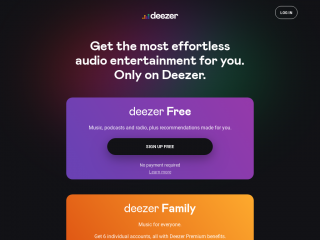 deezer.com screenshot
