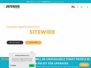 defendercameras.com screenshot