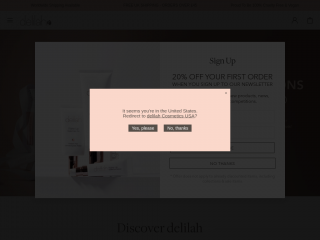 delilahcosmetics.com screenshot