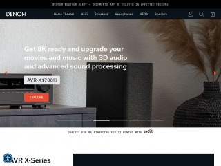 denon.com screenshot