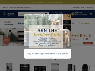 designerappliances.com.au screenshot