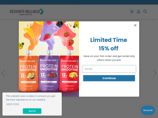 designerprotein.com screenshot