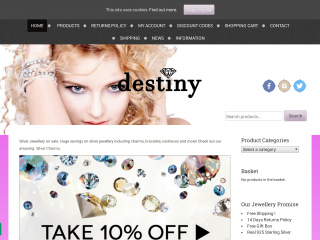 destinyjewellery.co.uk screenshot