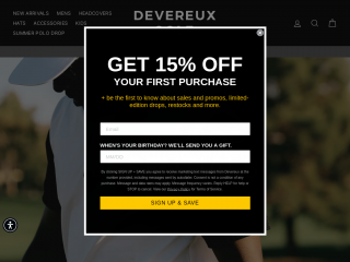 devereuxgolf.com screenshot