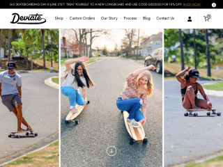 deviateboardco.com screenshot