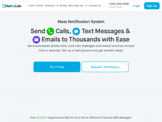 dialmycalls.com screenshot