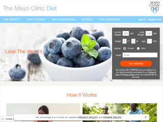 diet.mayoclinic.org screenshot