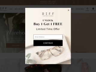 diffeyewear.com screenshot