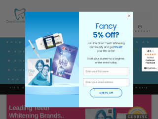 directteethwhitening.io screenshot