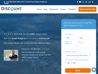 discountlots.com screenshot