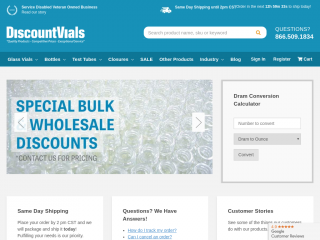 discountvials.com screenshot