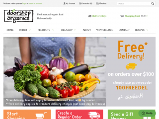 doorsteporganics.com.au screenshot