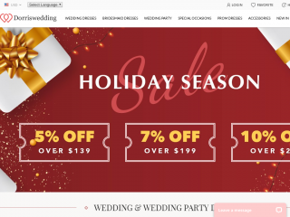 dorriswedding.com screenshot