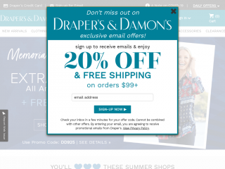 drapers.com screenshot