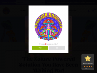 dreamershrooms.com screenshot