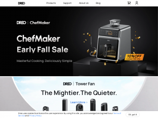 dreo.com screenshot