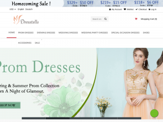 dresstells.com screenshot