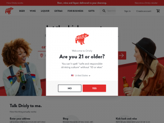 drizly.com screenshot