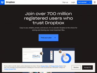 dropbox.com screenshot