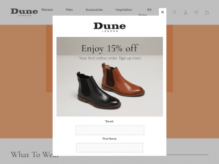 dunelondon.com.au screenshot