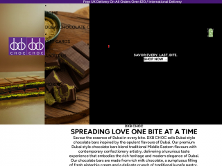 dxbchoc.com screenshot
