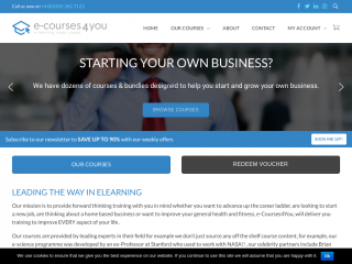 e-courses4you.com screenshot