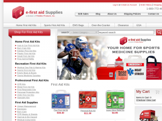 e-firstaidsupplies.com screenshot