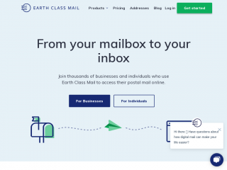 earthclassmail.com screenshot
