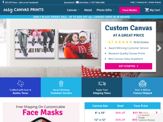 easycanvasprints.com screenshot