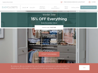 easyclosets.com screenshot