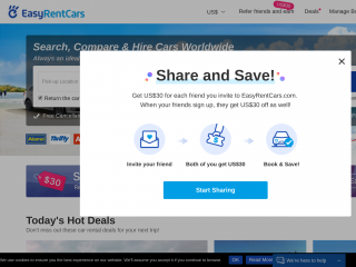 easyrentcars.com screenshot