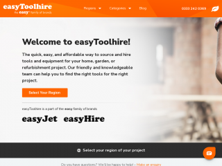 easytoolhire.com screenshot