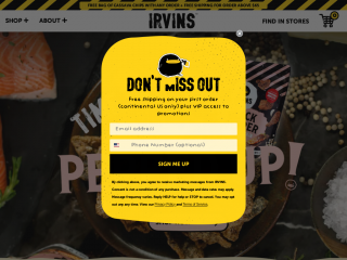 eatirvins.com screenshot