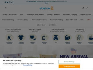 ebebek.co.uk screenshot