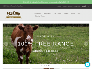 ecokindpettreats.com screenshot