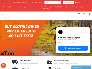 ecotric.com screenshot