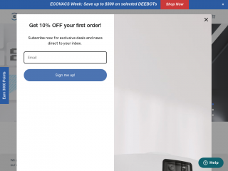 ecovacs.com screenshot
