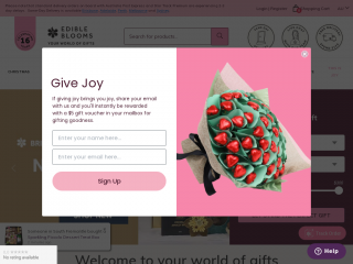 edibleblooms.com.au screenshot