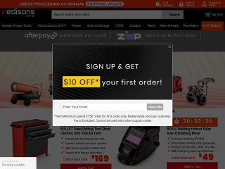 edisons.com.au screenshot