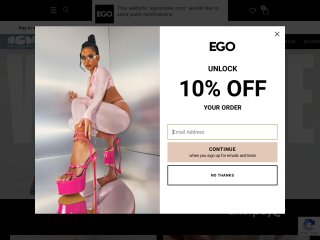 egoshoes.com screenshot