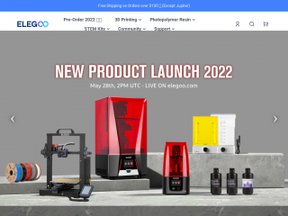 elegoo.com screenshot