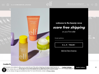 elfcosmetics.com screenshot